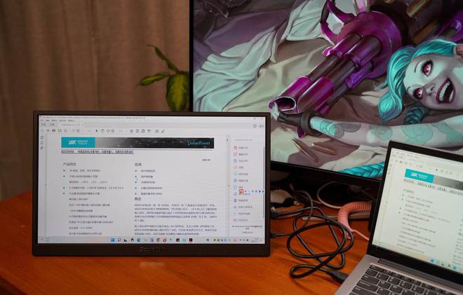便携办公神器我给笔记本配了一个超大的IM电竞 IM电竞app雕塑家便携屏(图21)